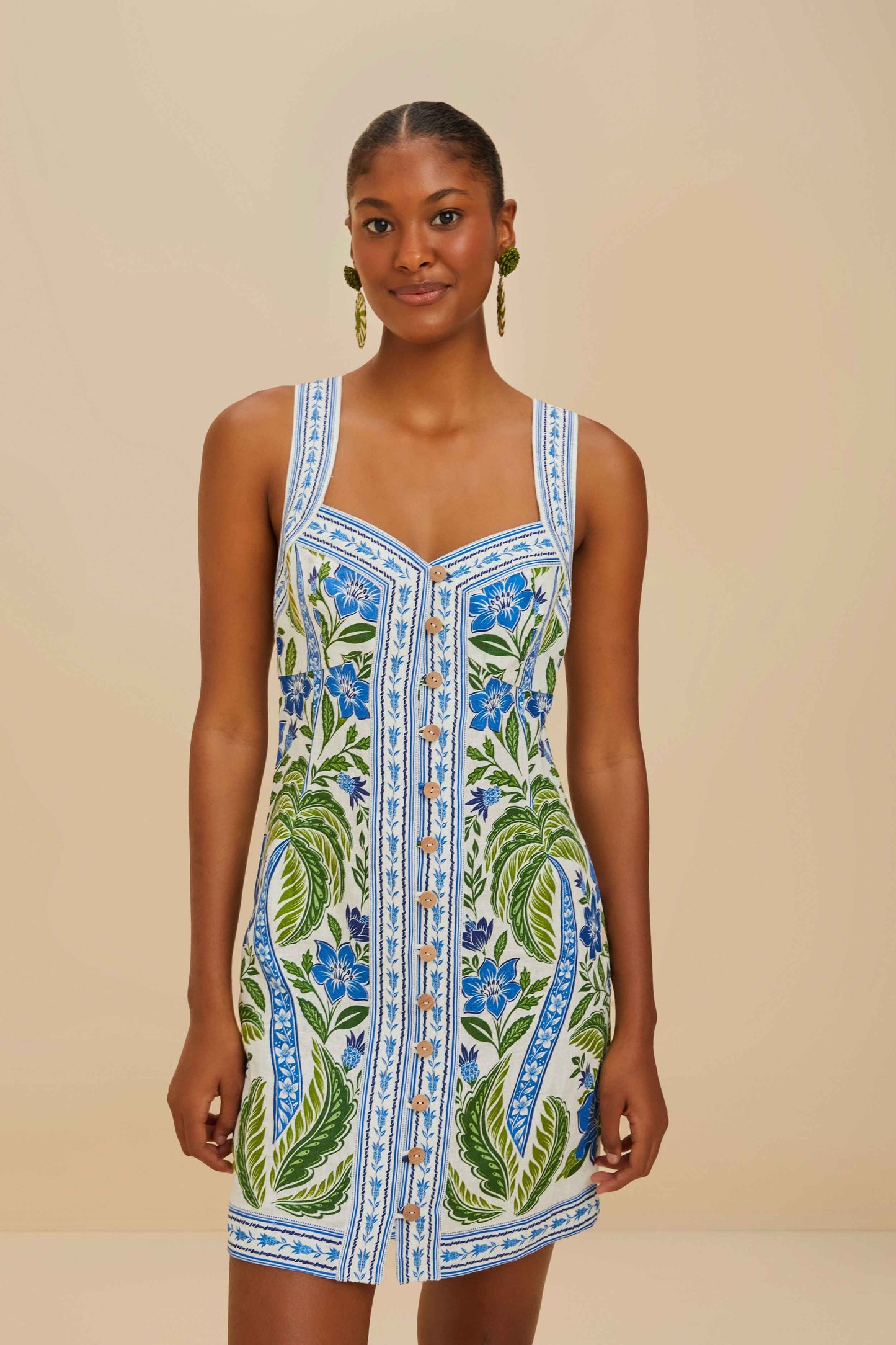 ROBE MINI TROPICANCE OFF-WHITE