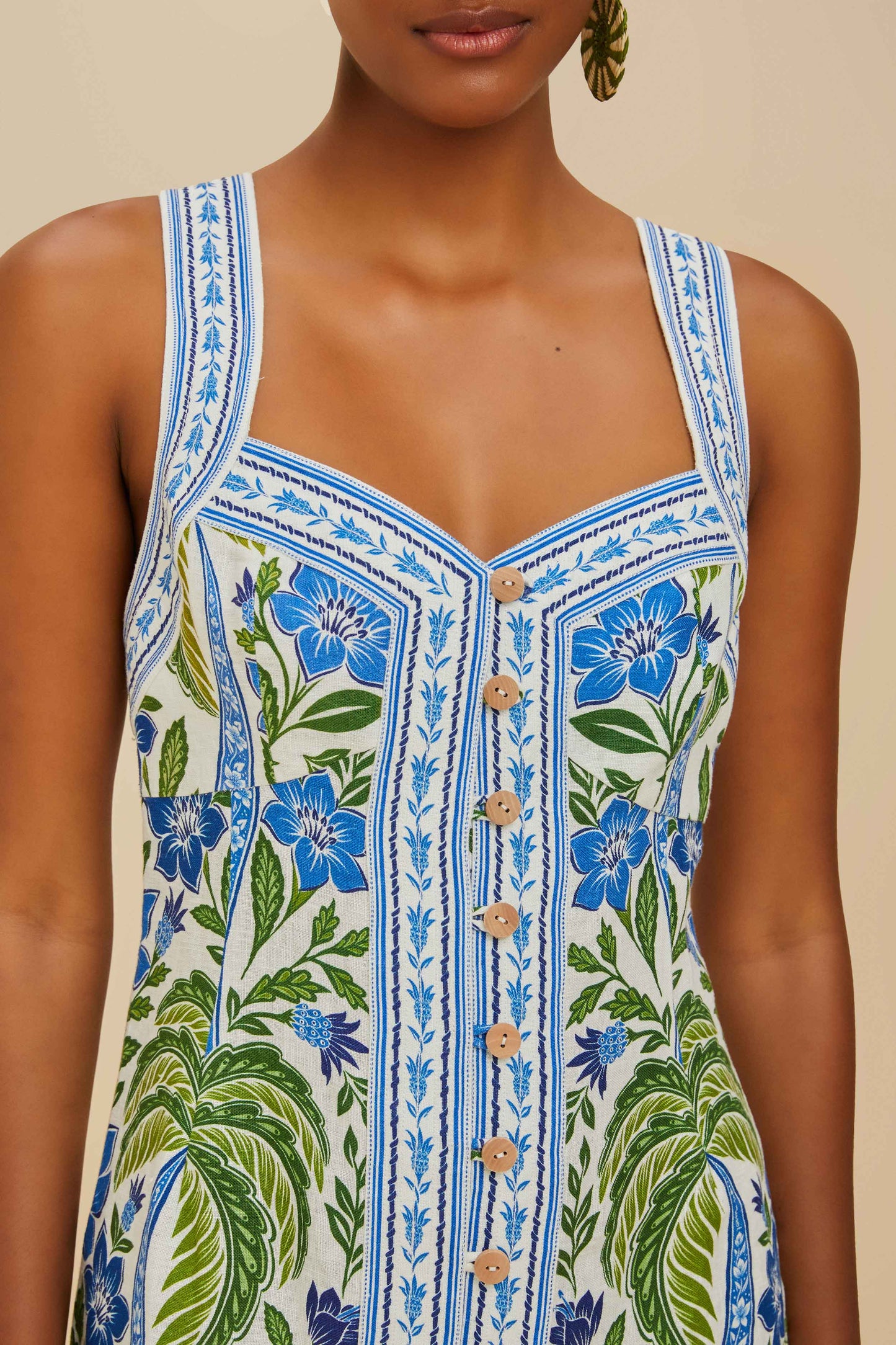 ROBE MINI TROPICANCE OFF-WHITE