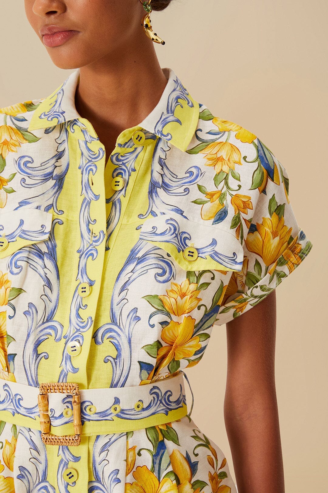 ÉCHARPE SICILE BARBOTEUSE BLANC CASSÉ