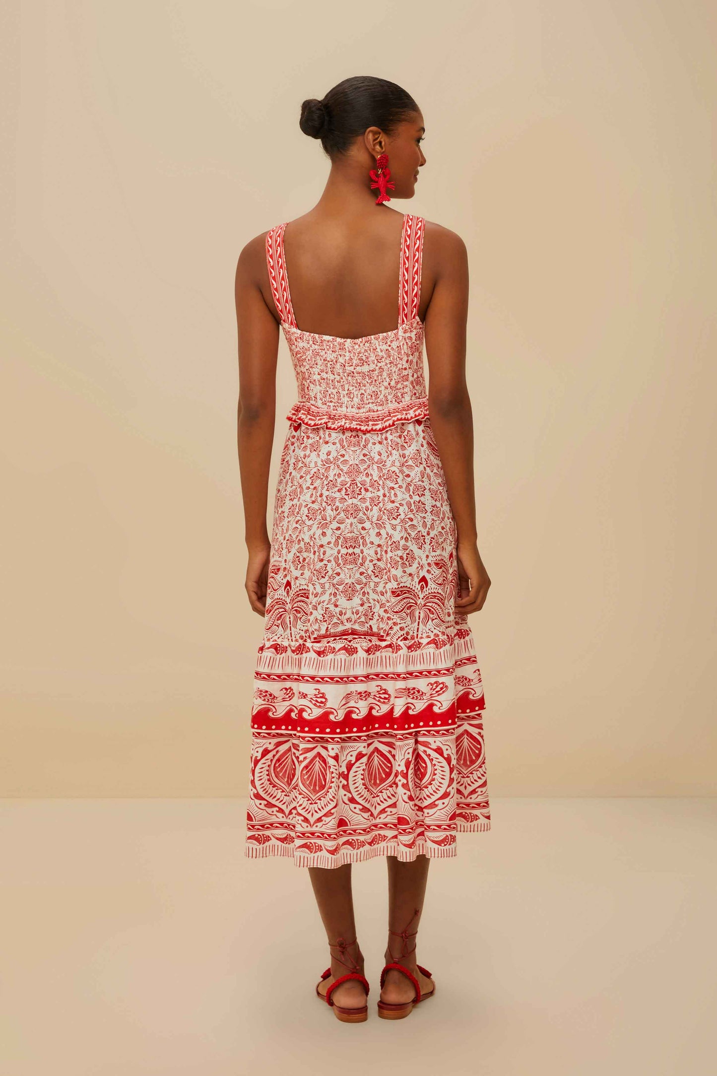 ROBE MIDI ROUGE RIVER RIDE