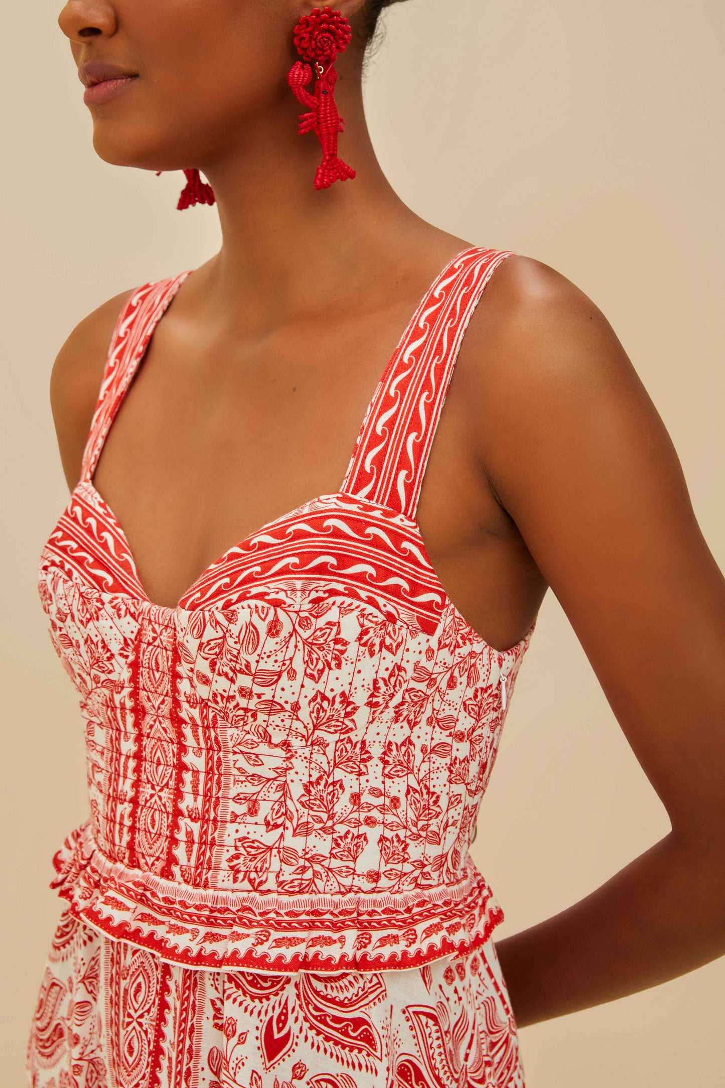 ROBE MIDI ROUGE RIVER RIDE