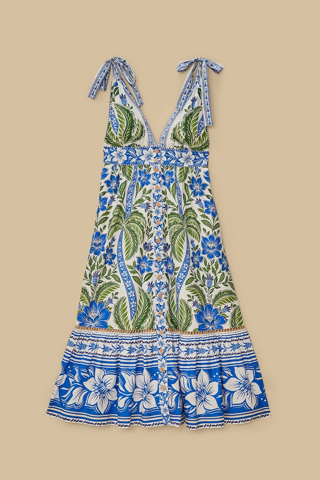 ROBE MIDI BLANC CASSÉ TROPICANCE