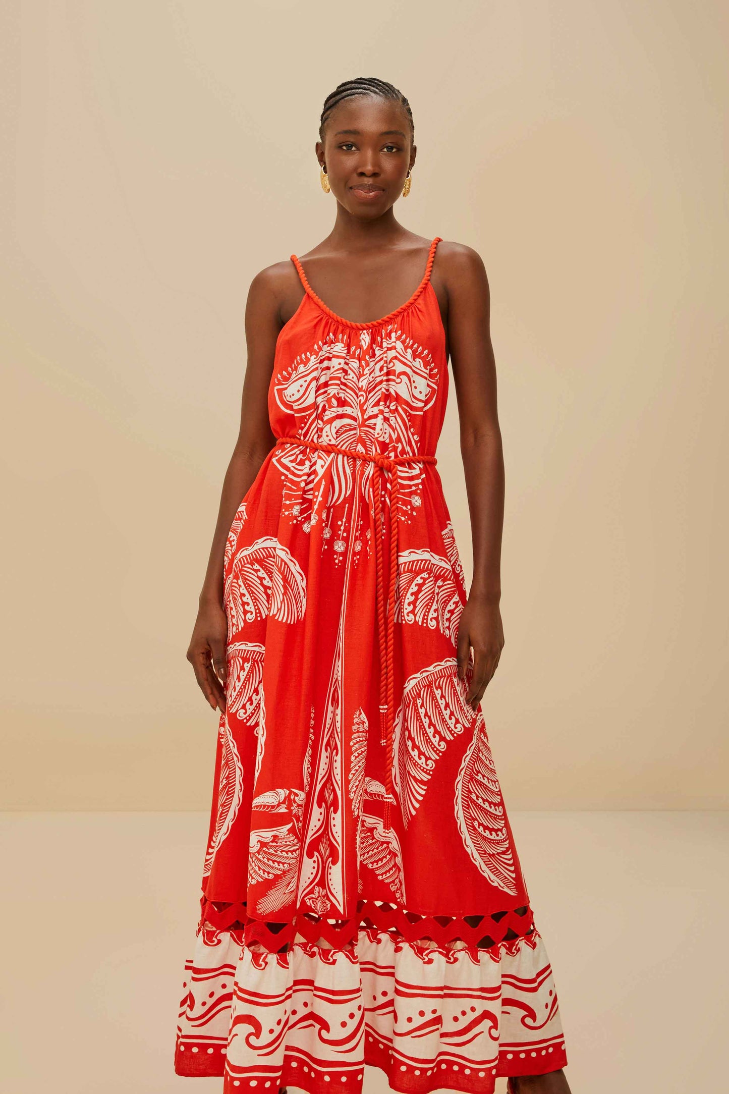 farm rio coconut tree embroidered maxi dress PresleyPlummer on LTK