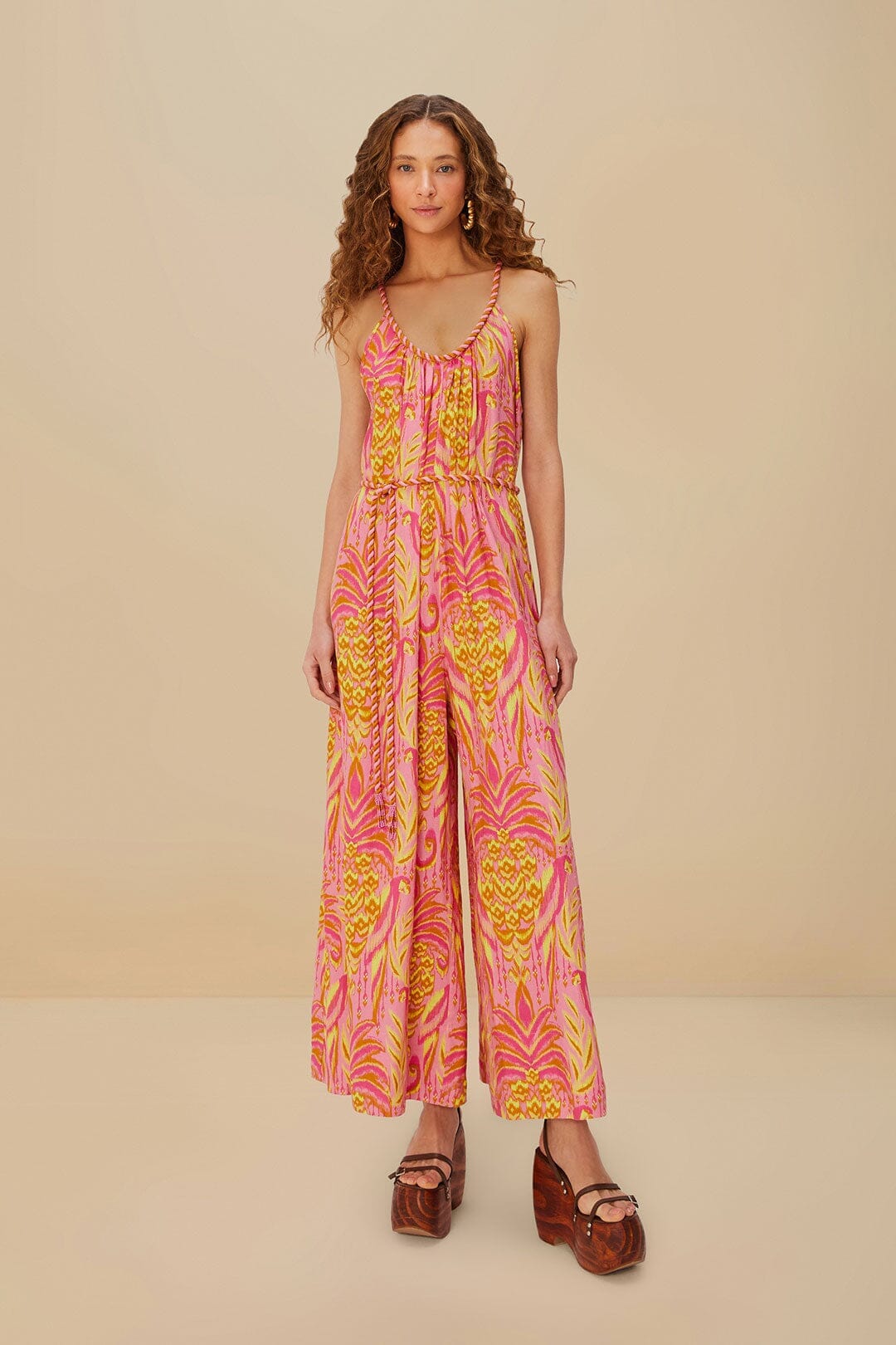 COMBINAISON ROSE À TAPISSERIE D'ANANAS