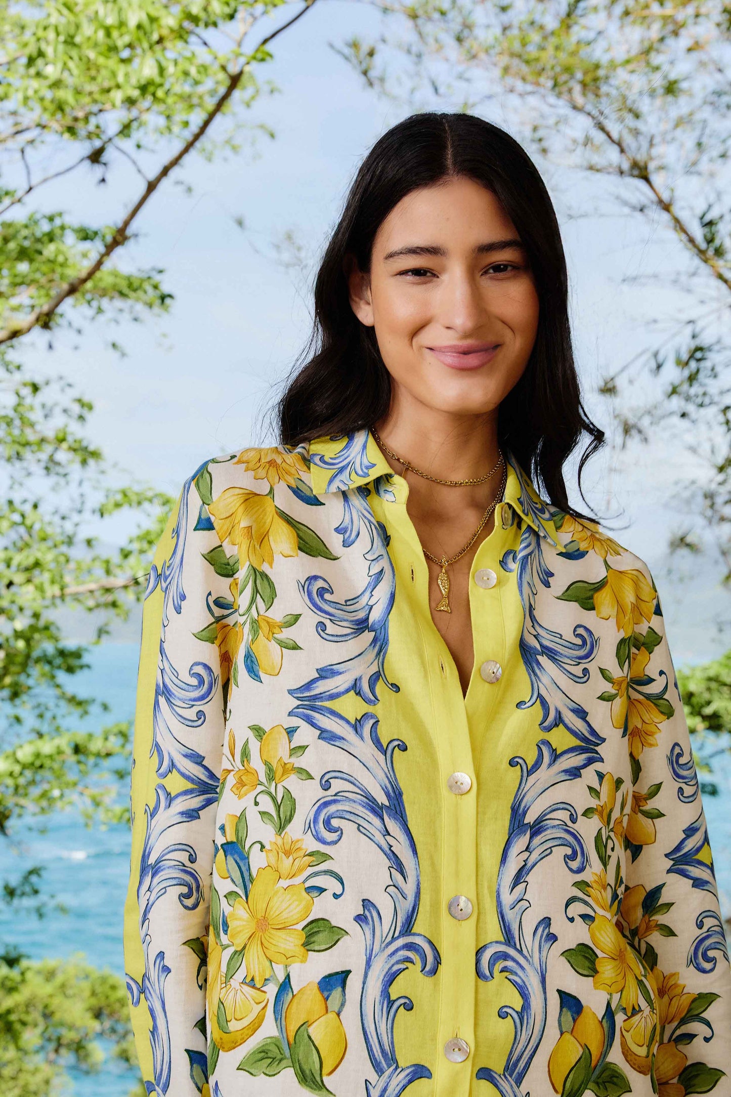 Off-White Sicily Scarf LENZING™ ECOVERO™ Euroflax™ Shirt