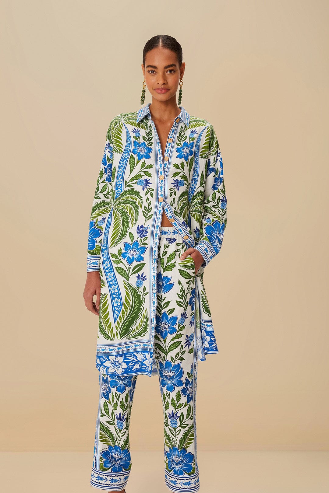 Off-White Tropicance LENZING™ ECOVERO™ Euroflax™ Pants