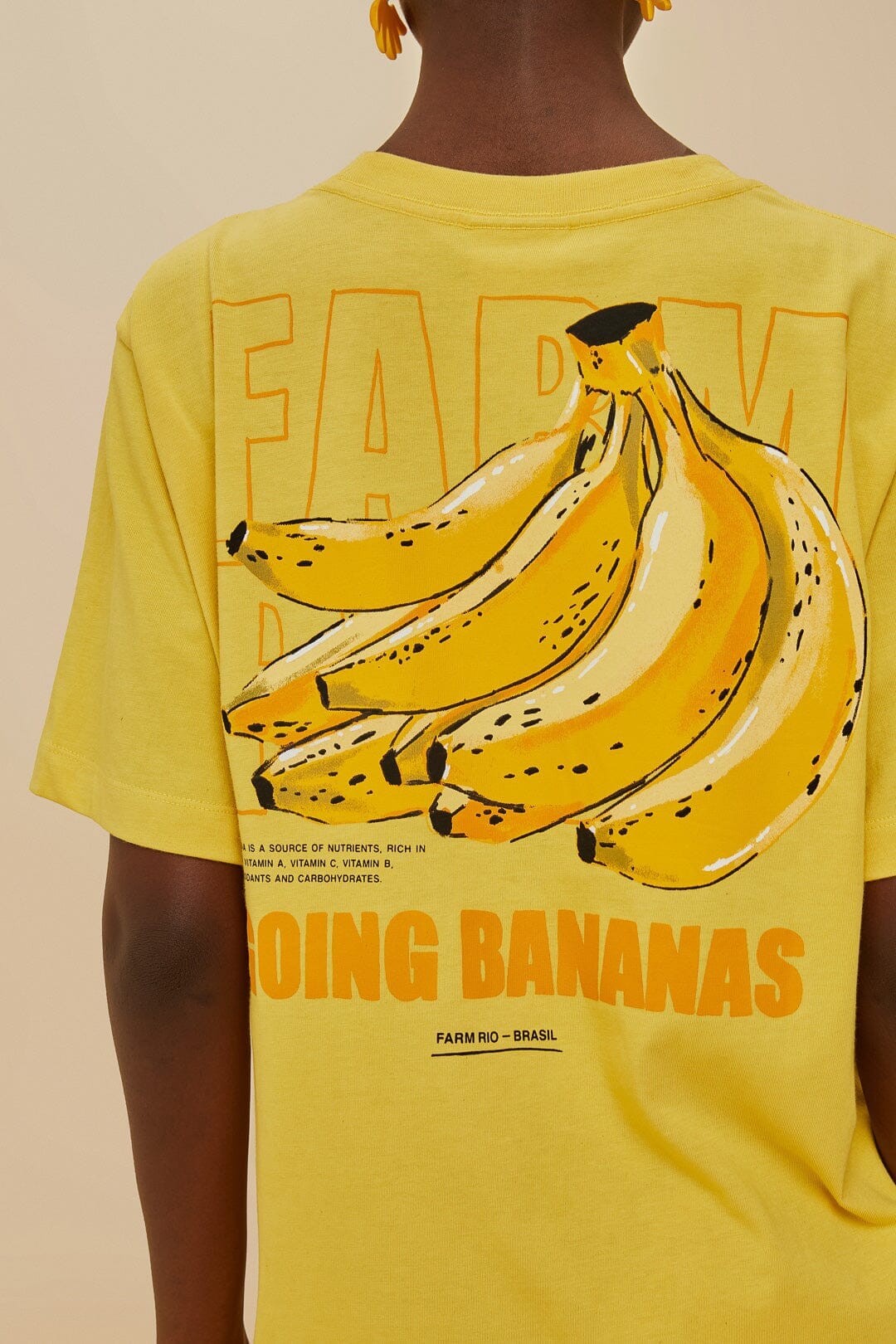 T-SHIRT RELAXÉ BANANES TROPICALES