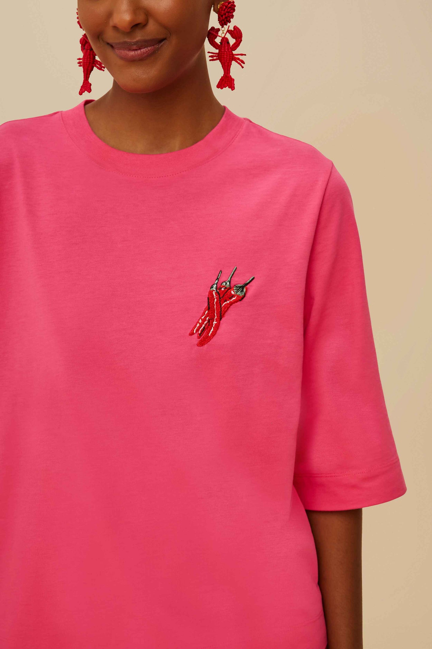Pink Spicy Pepper Organic Cotton T-Shirt