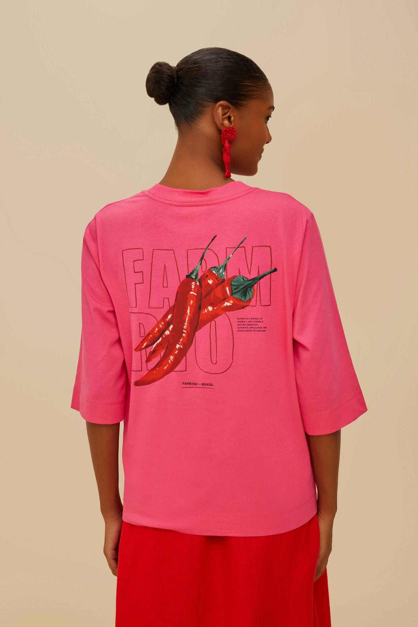 Pink Spicy Pepper Organic Cotton T-Shirt