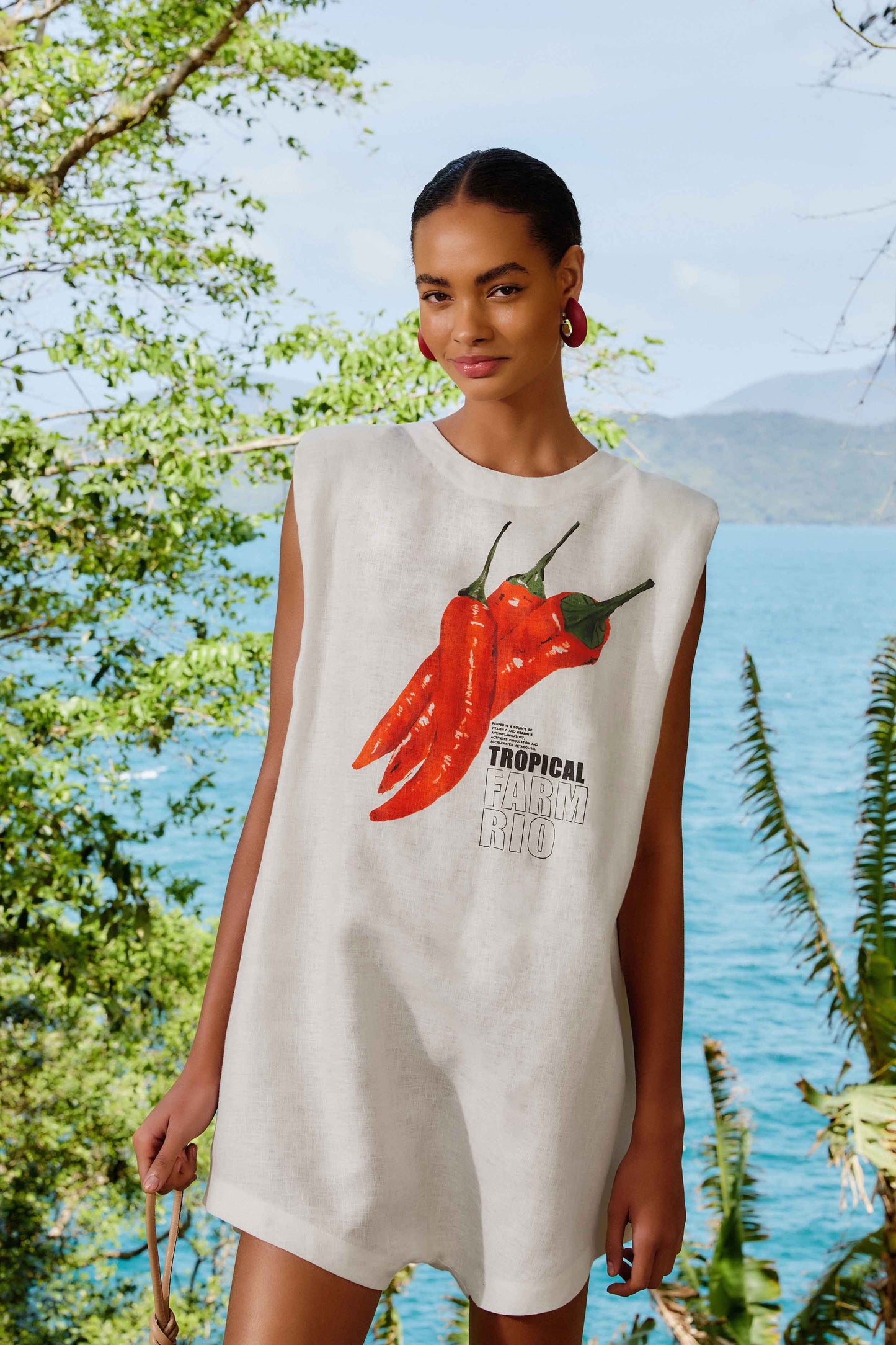 Off-White Farm Rio Pepper Euroflax™ Premium Linen Jumpsuit