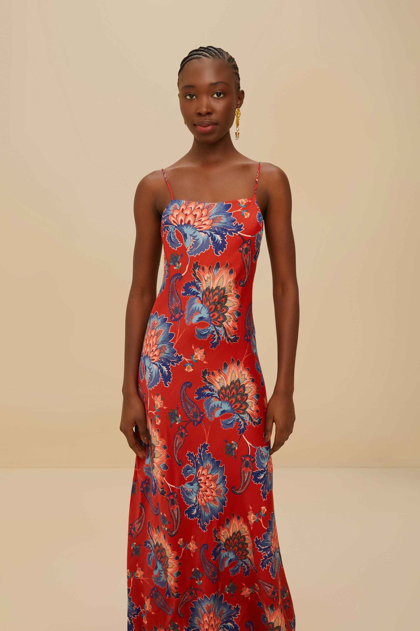 ROBE MAXI ROUGE LUANG