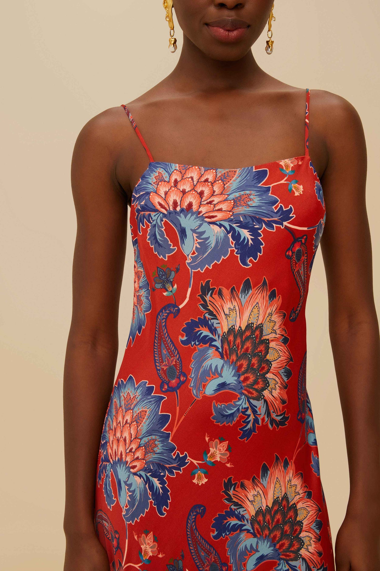 ROBE MAXI ROUGE LUANG