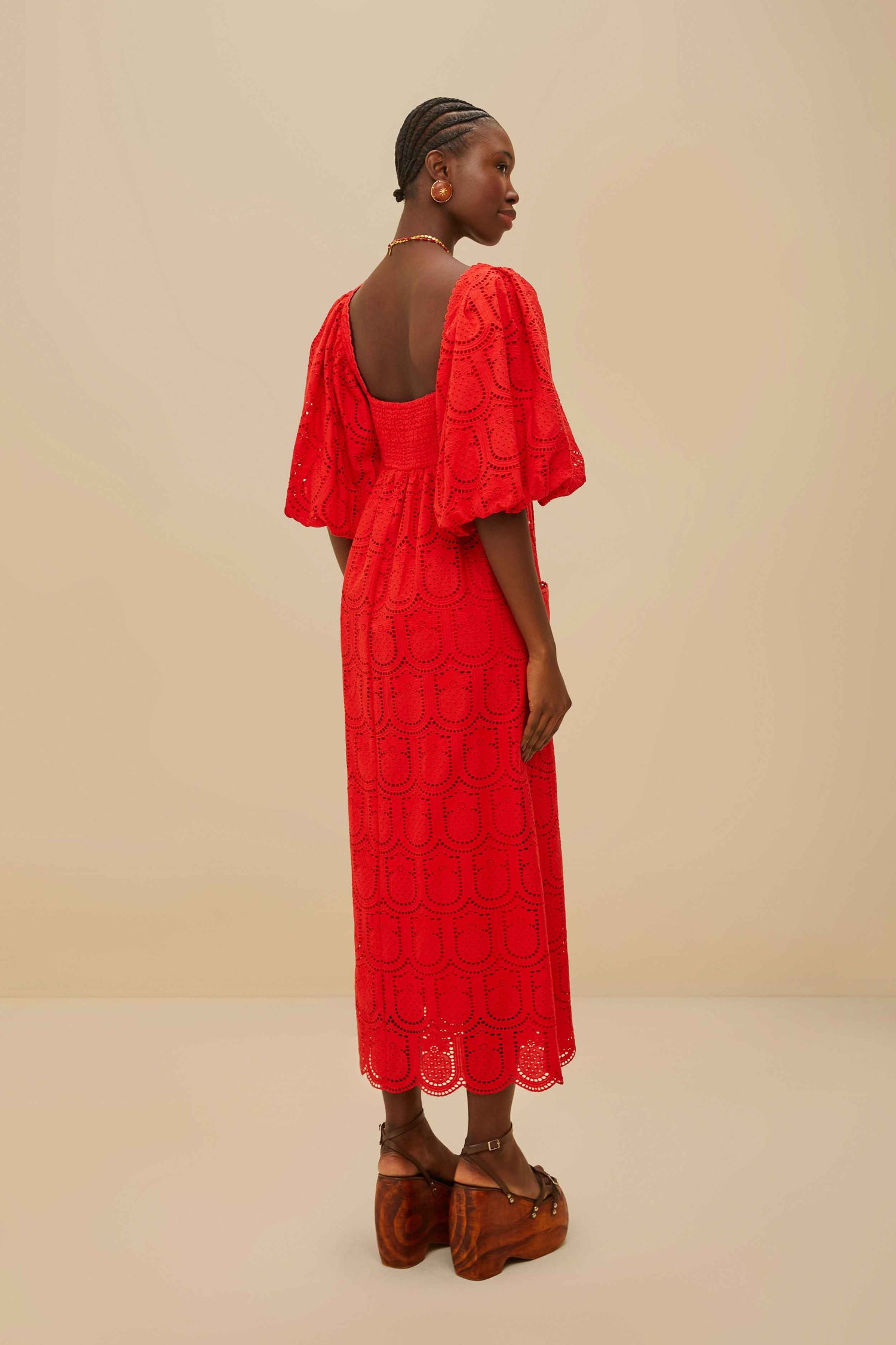 farm rio red pineapple dress Ainika Pineapple Ikat Maxi Dress in Red Serafina