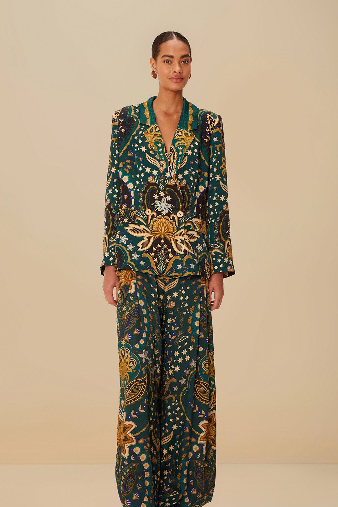 PANTALON ÉVASÉ NOIR JAIPUR