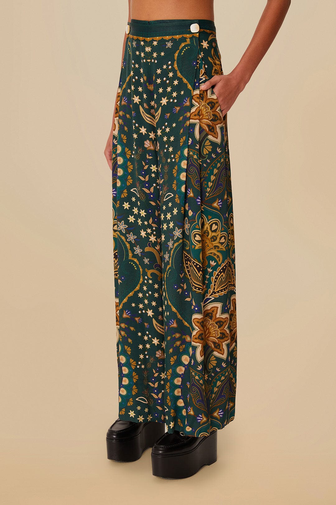 PANTALON ÉVASÉ NOIR JAIPUR