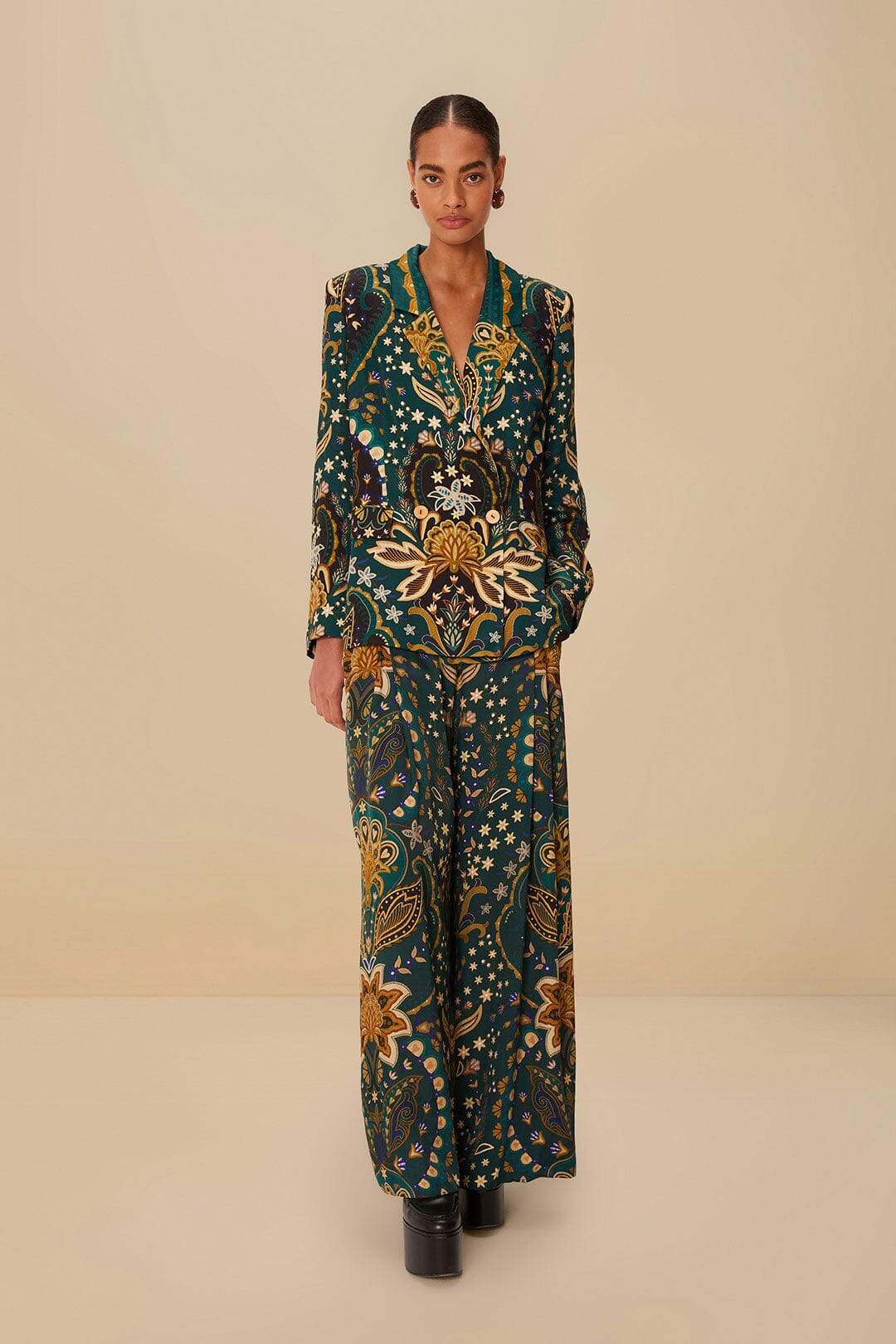 PANTALON ÉVASÉ NOIR JAIPUR