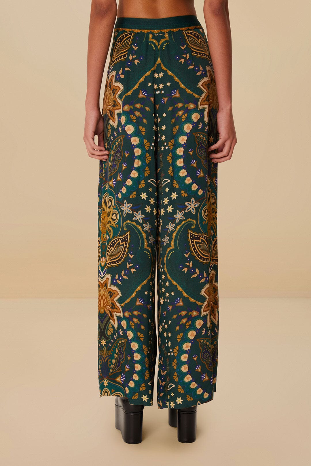 PANTALON ÉVASÉ NOIR JAIPUR