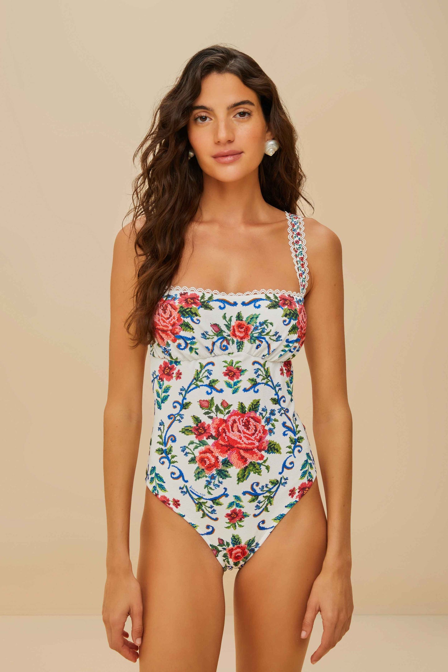 Flower Tapestry One Piece