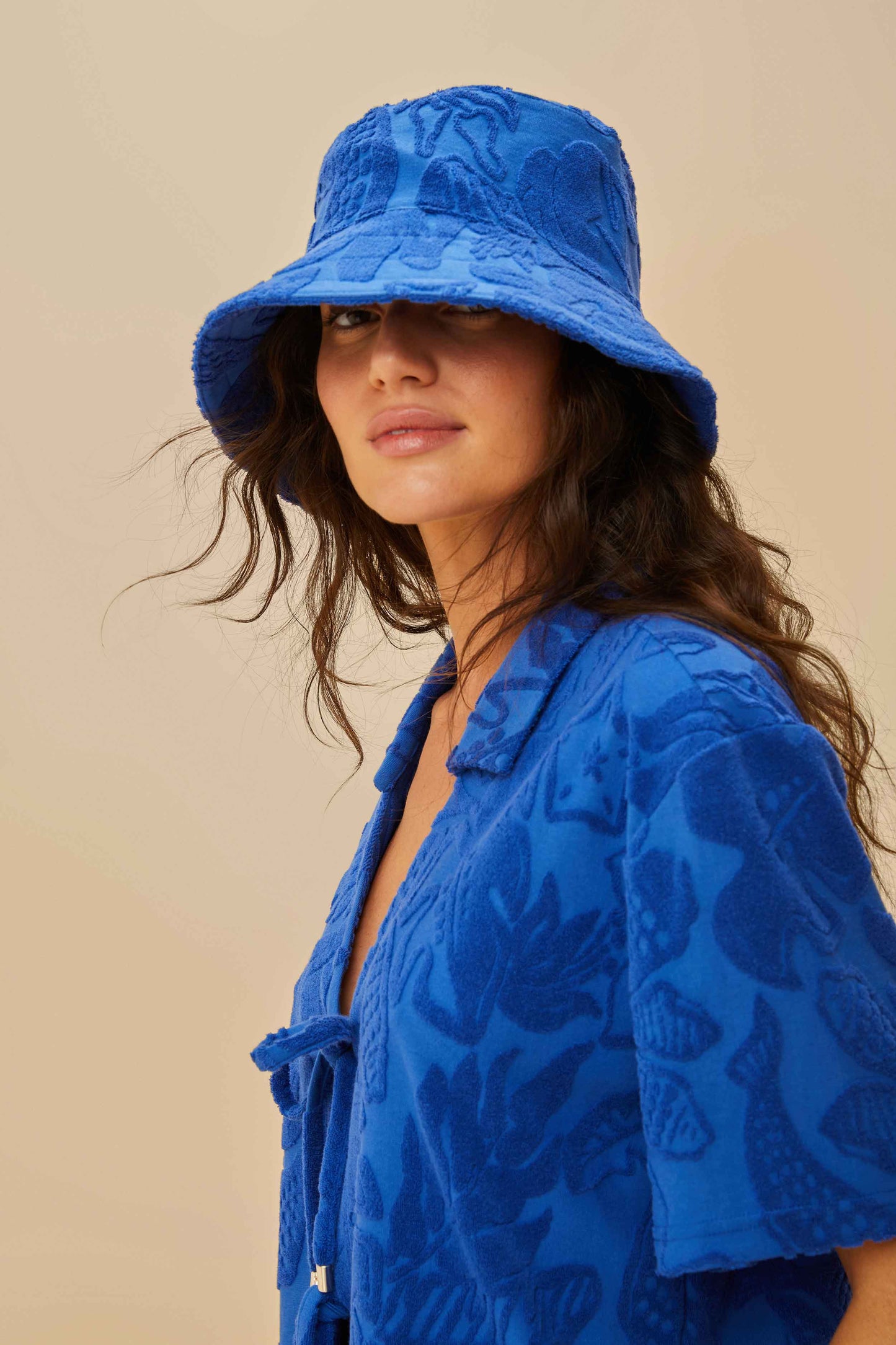 Blue River Nature Towel Hat