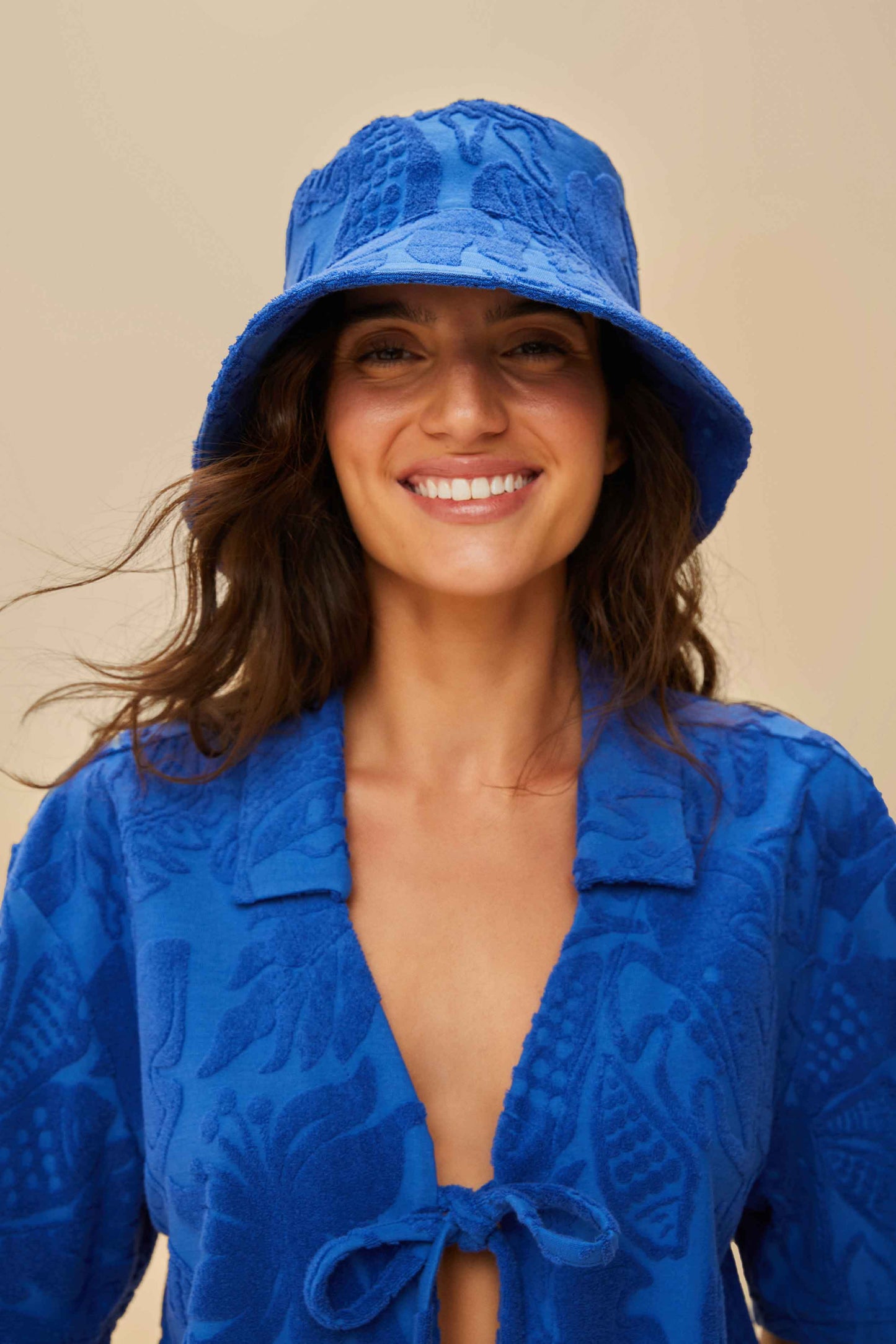 Blue River Nature Towel Hat