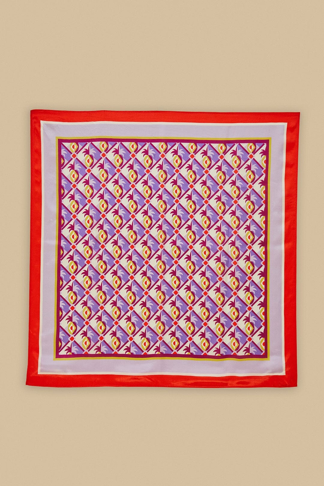 Multicolor Graphic Pineapple Scarf