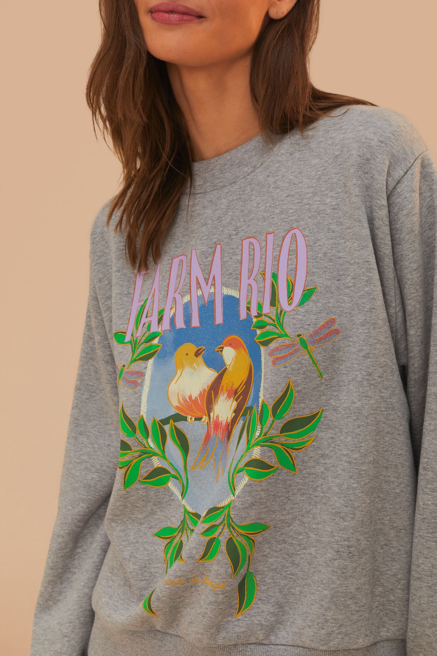 Sweat-shirt gris Farm Rio