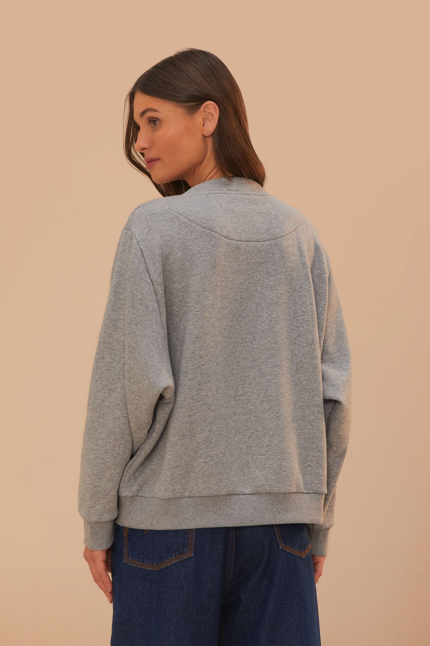 Sweat-shirt gris Farm Rio