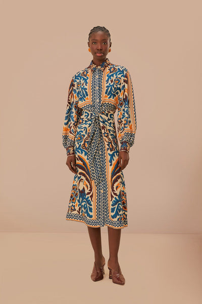 Toucans Scarf Sand Midi Dress – FARM Rio