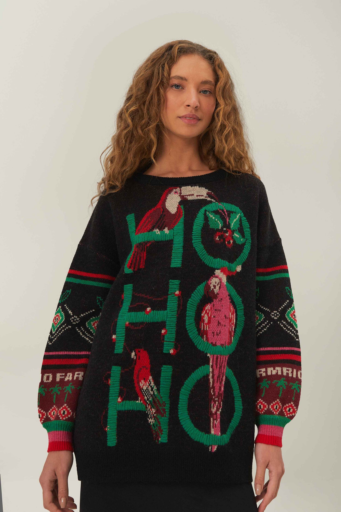 Pull en tricot noir Hohoho