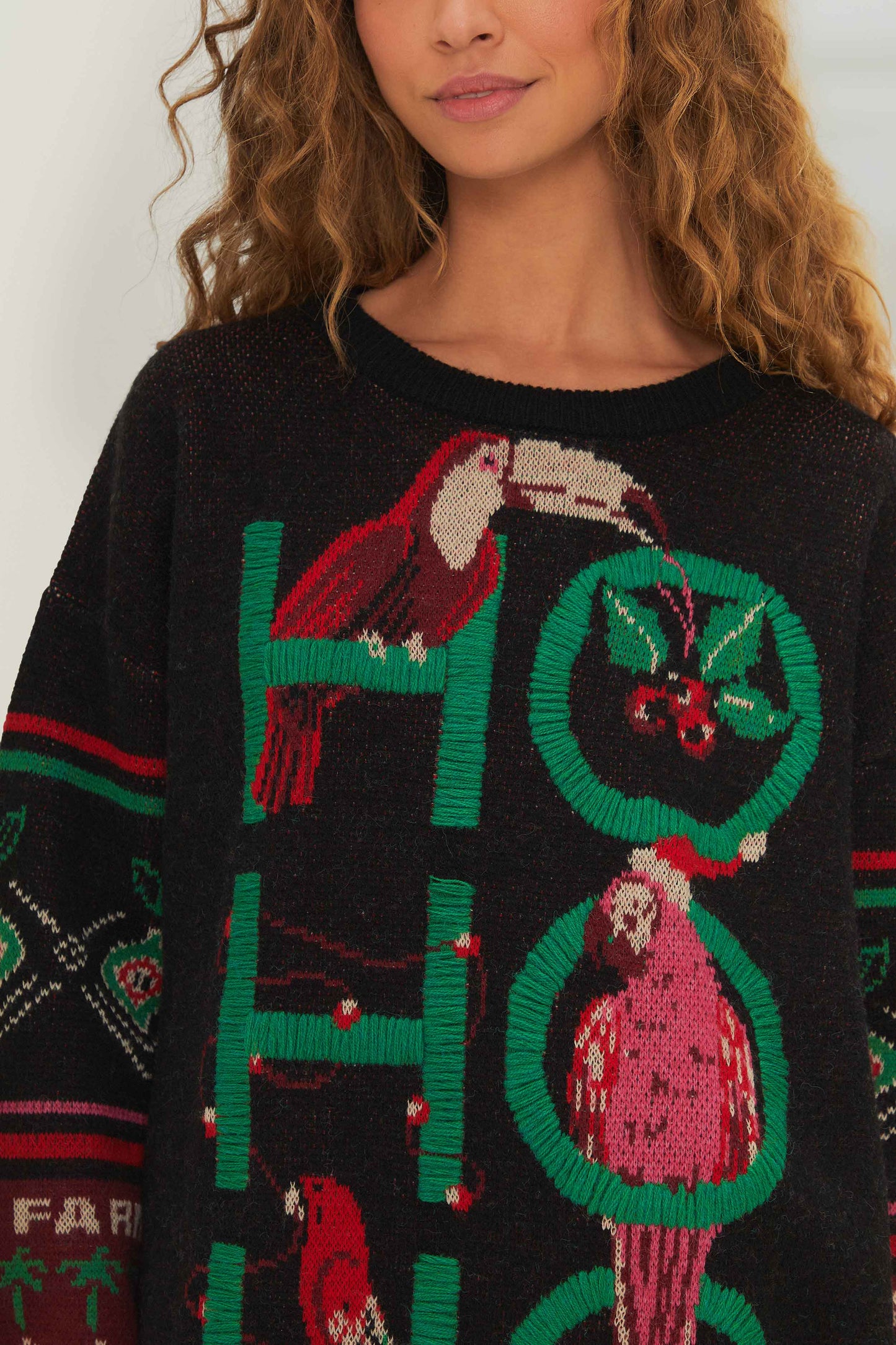 Pull en tricot noir Hohoho