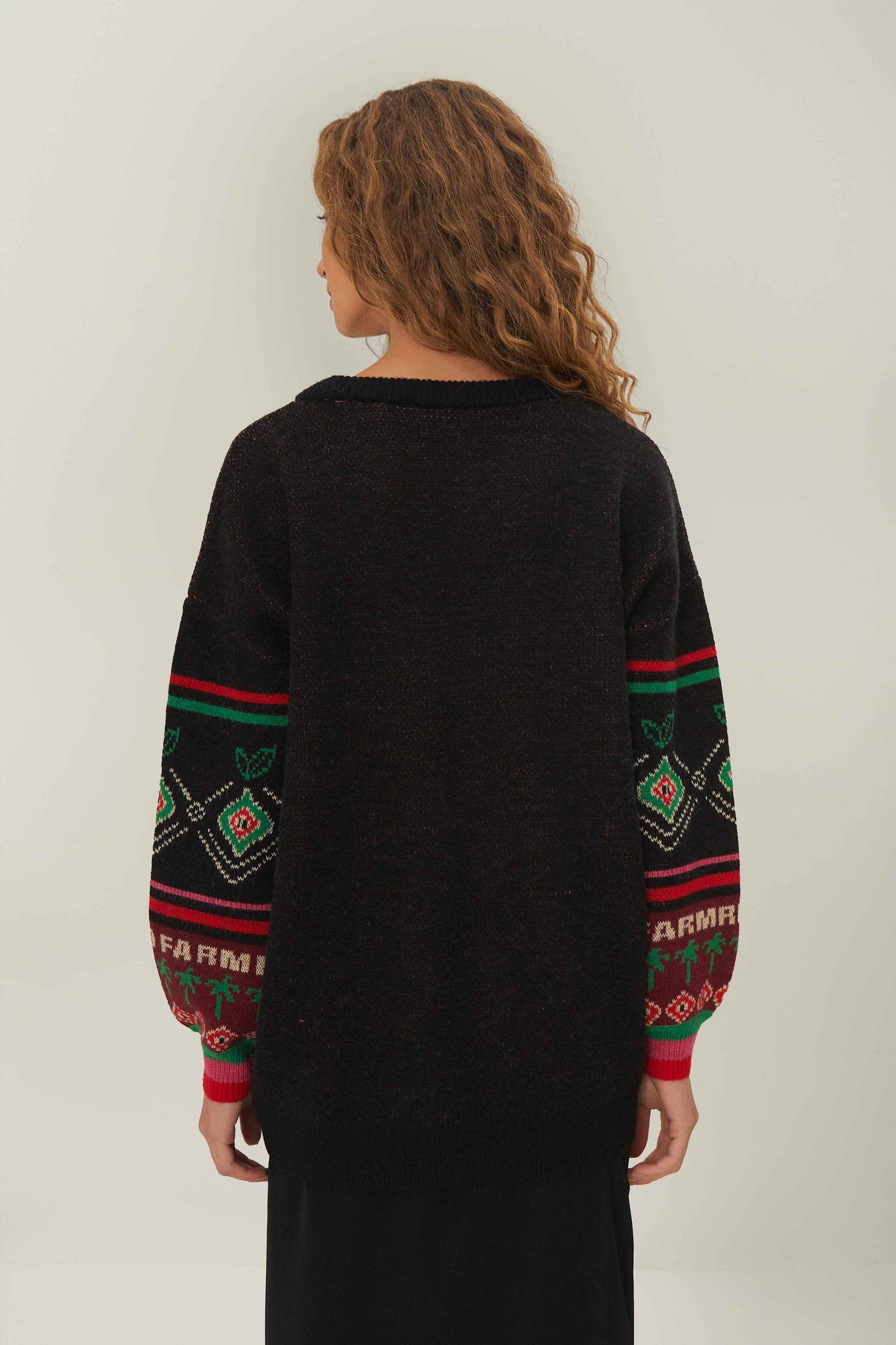 Pull en tricot noir Hohoho