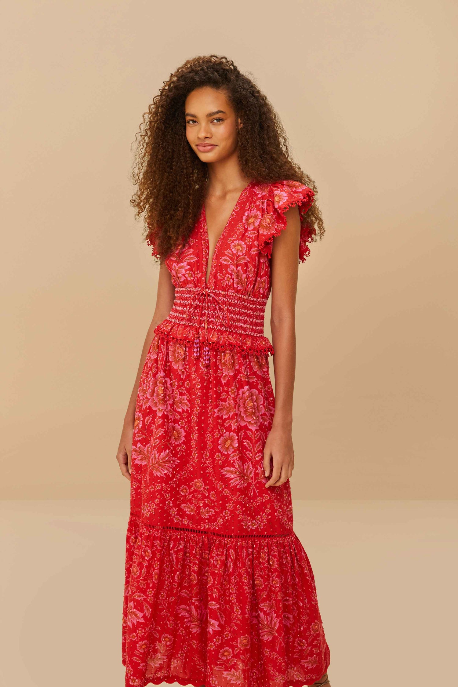 fitted lace wedding dress Women's Got My Attention Red Floral Guipure Lace Tiered Maxi Dress | fitted lace wedding dress Women's Got My Attention Red Floral Guipure Lace Tiered Maxi Dress |