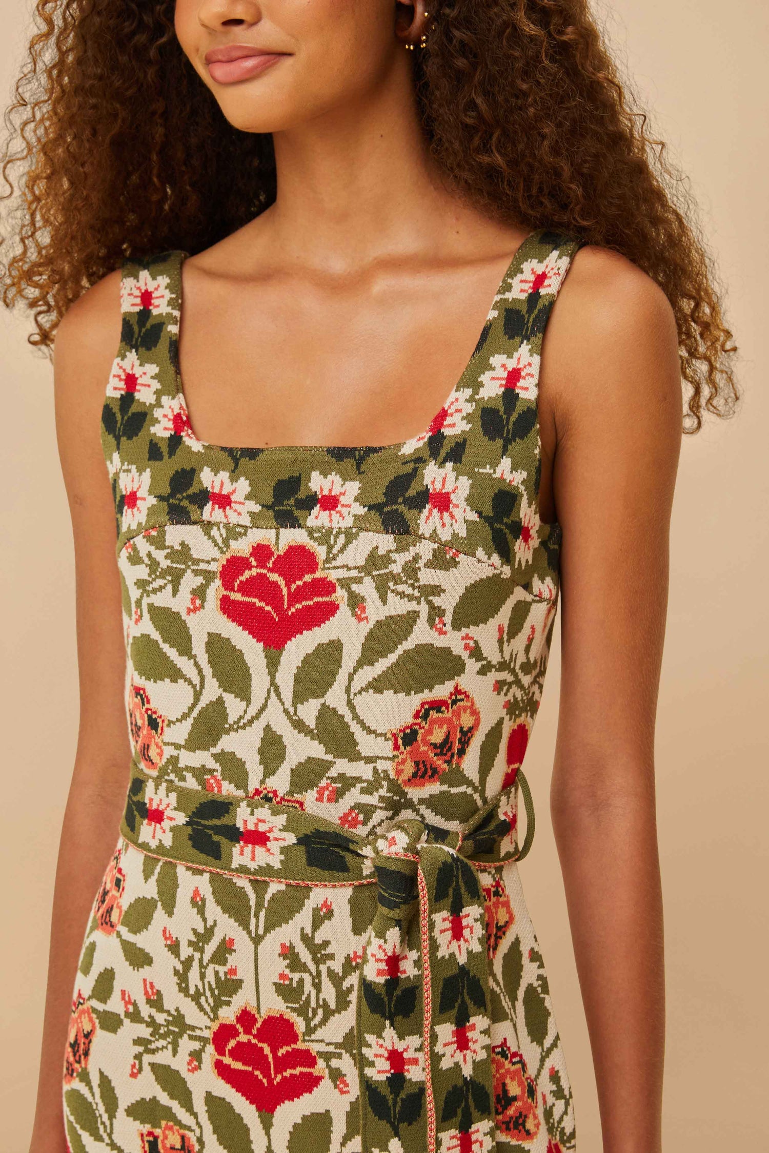 Sand Garden Tapestry Knit Dress FARM Rio Sand Garden Tapestry Knit Dress FARM Rio