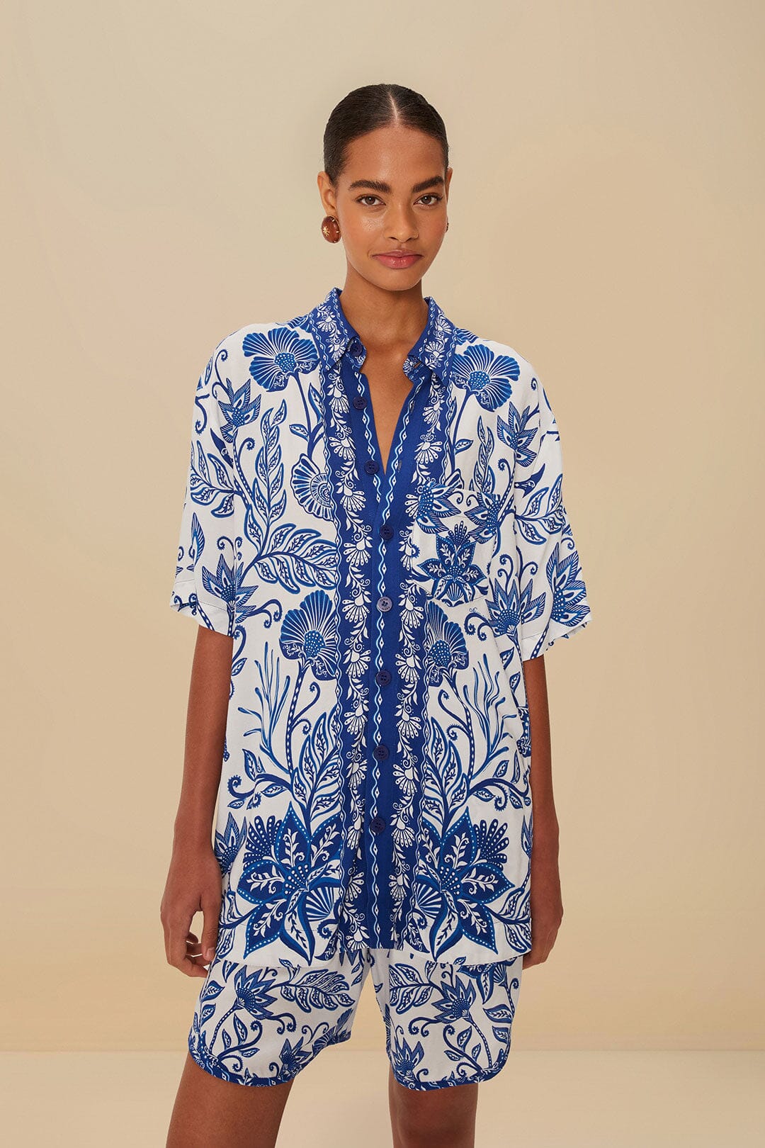 SHORT SHELL GARDEN BLANC CASSÉ