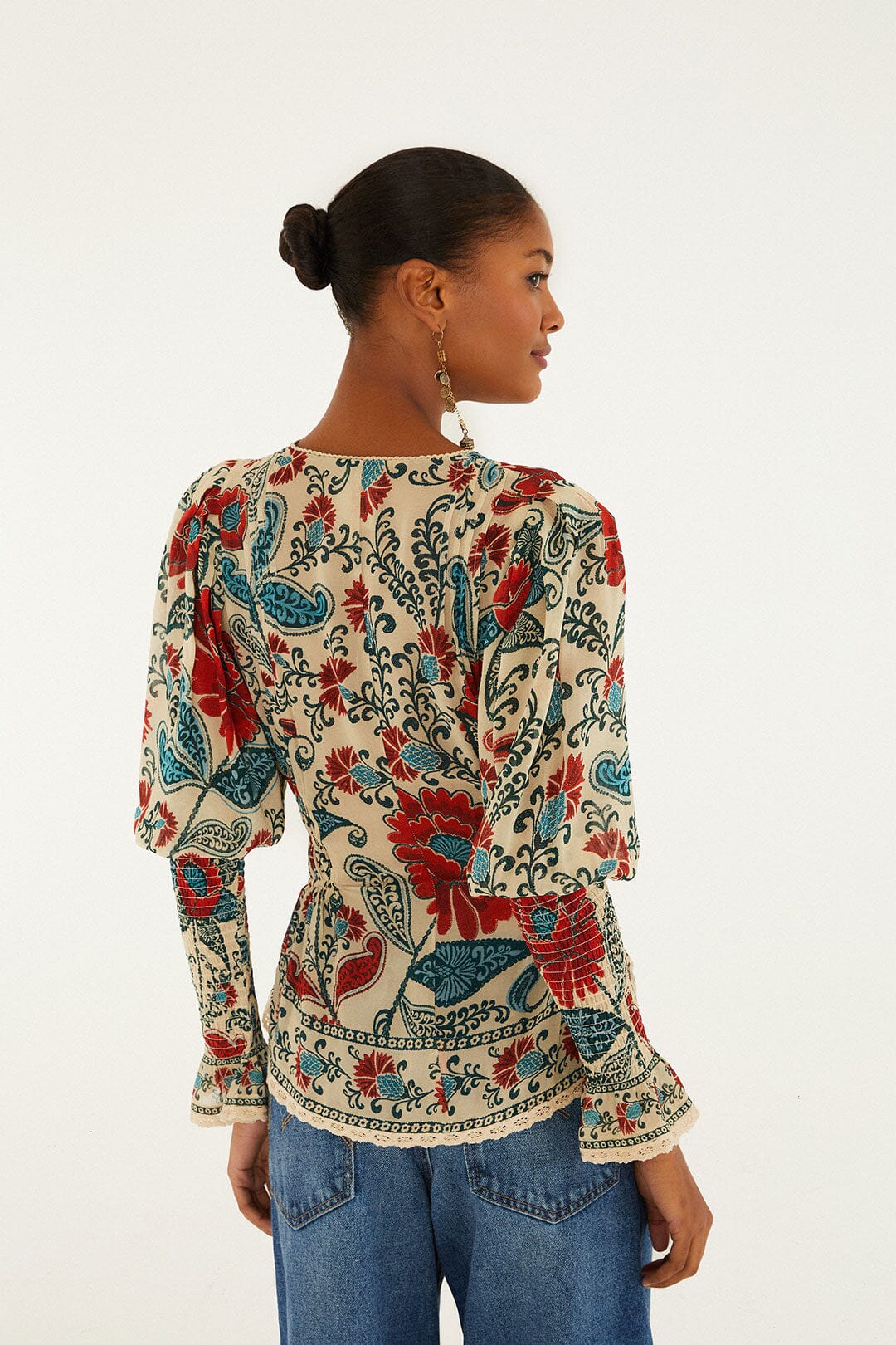 Sand Francesca Long Sleeve Blouse