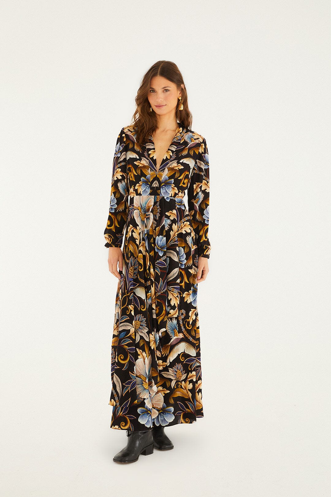 Black Snake Garden Lenzing™ Ecovero™ Viscose Maxi Dress