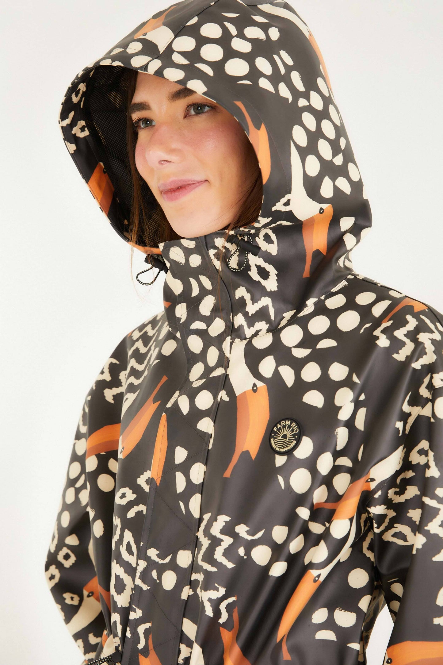 Black Tucanismo Raincoat