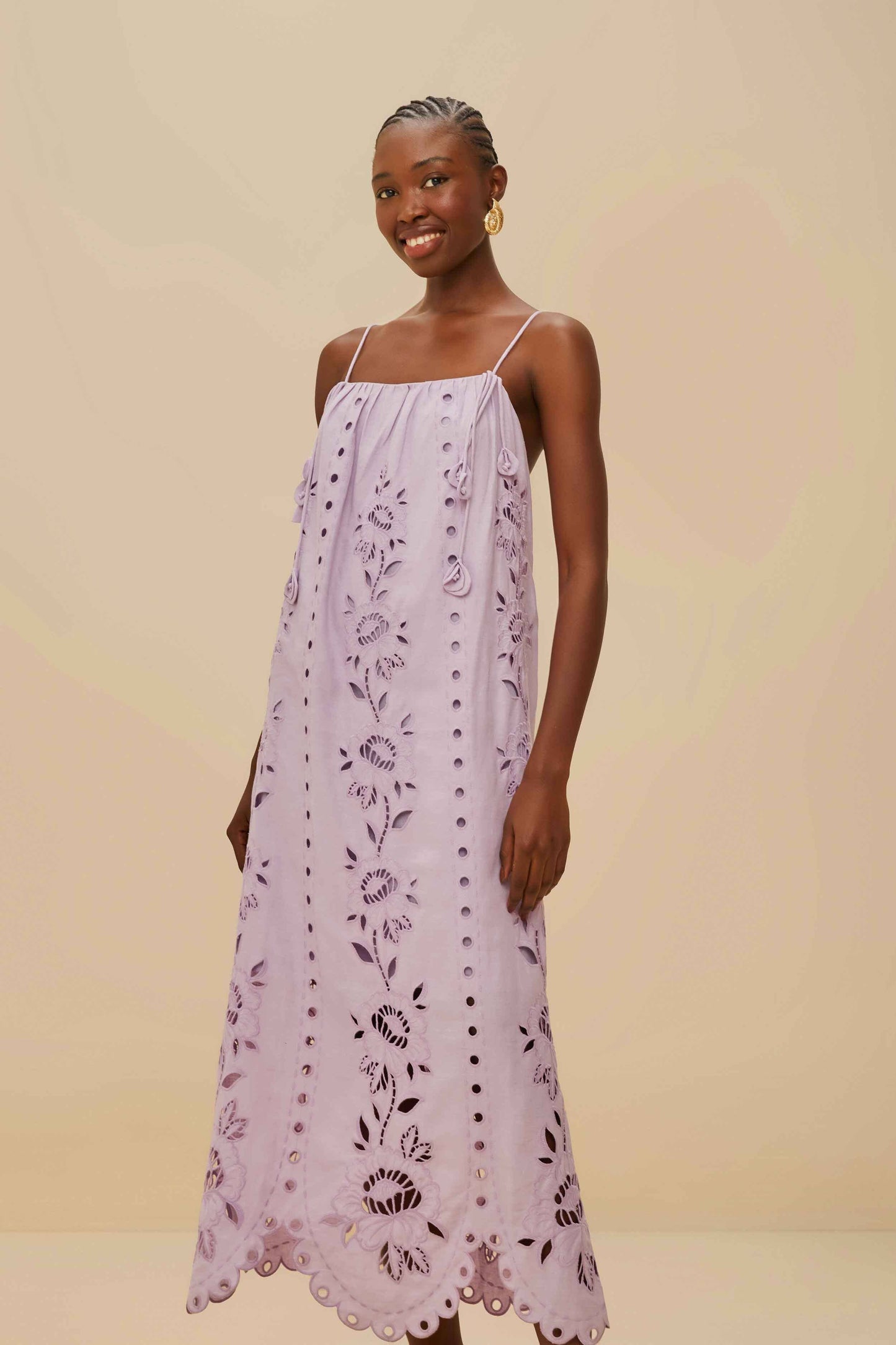 Lilac Richelieu LENZING™ ECOVERO™ Euroflax™ Maxi Dress