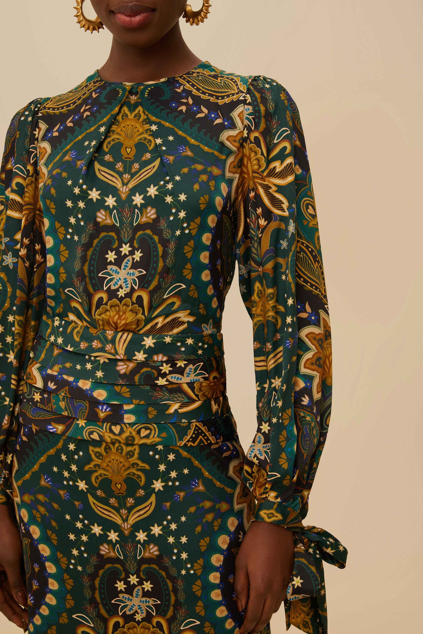 Black Jaipur LENZING™ ECOVERO™ Viscose Maxi Dress