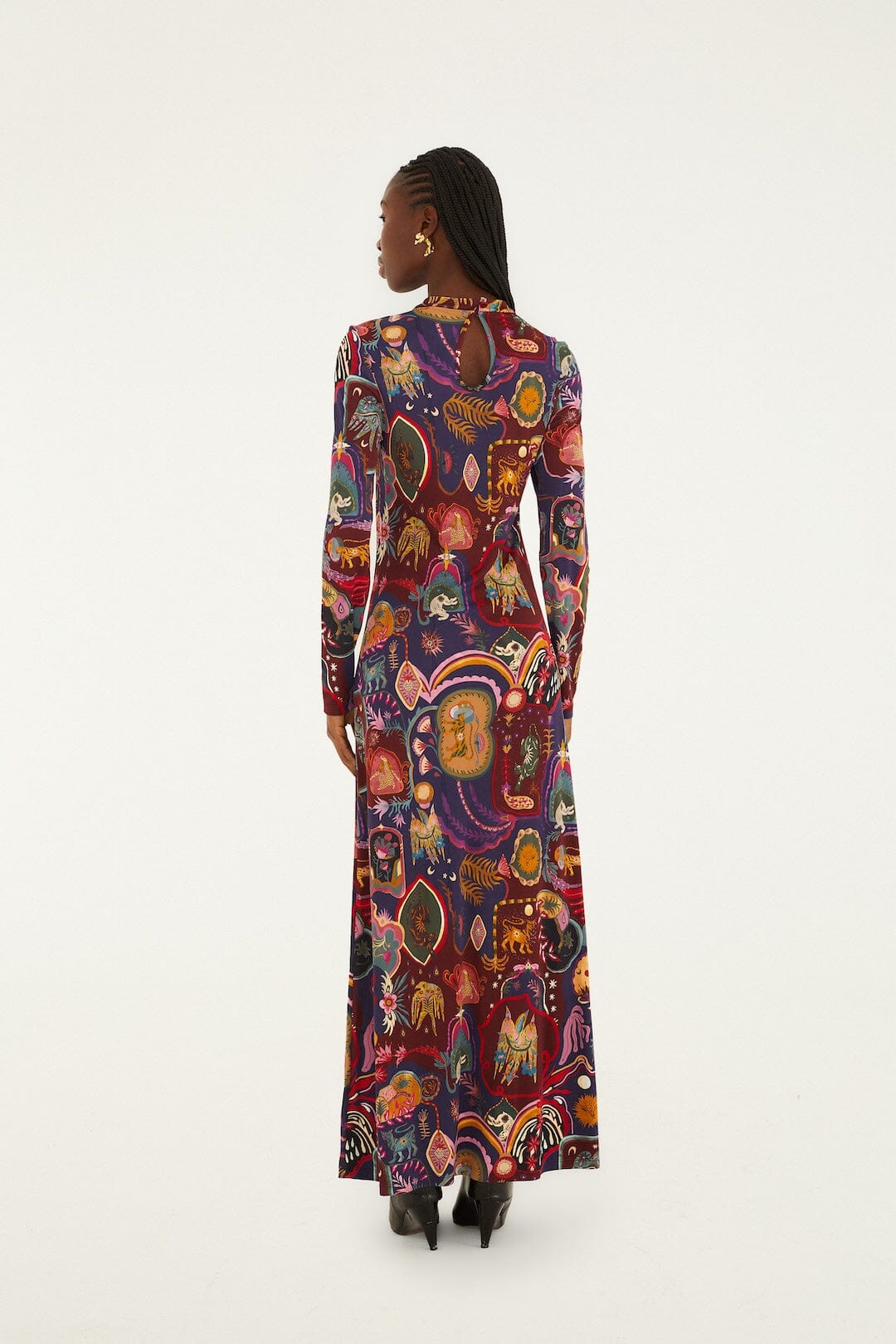 long sleeve multicolor dress Kentau Sequin Dress