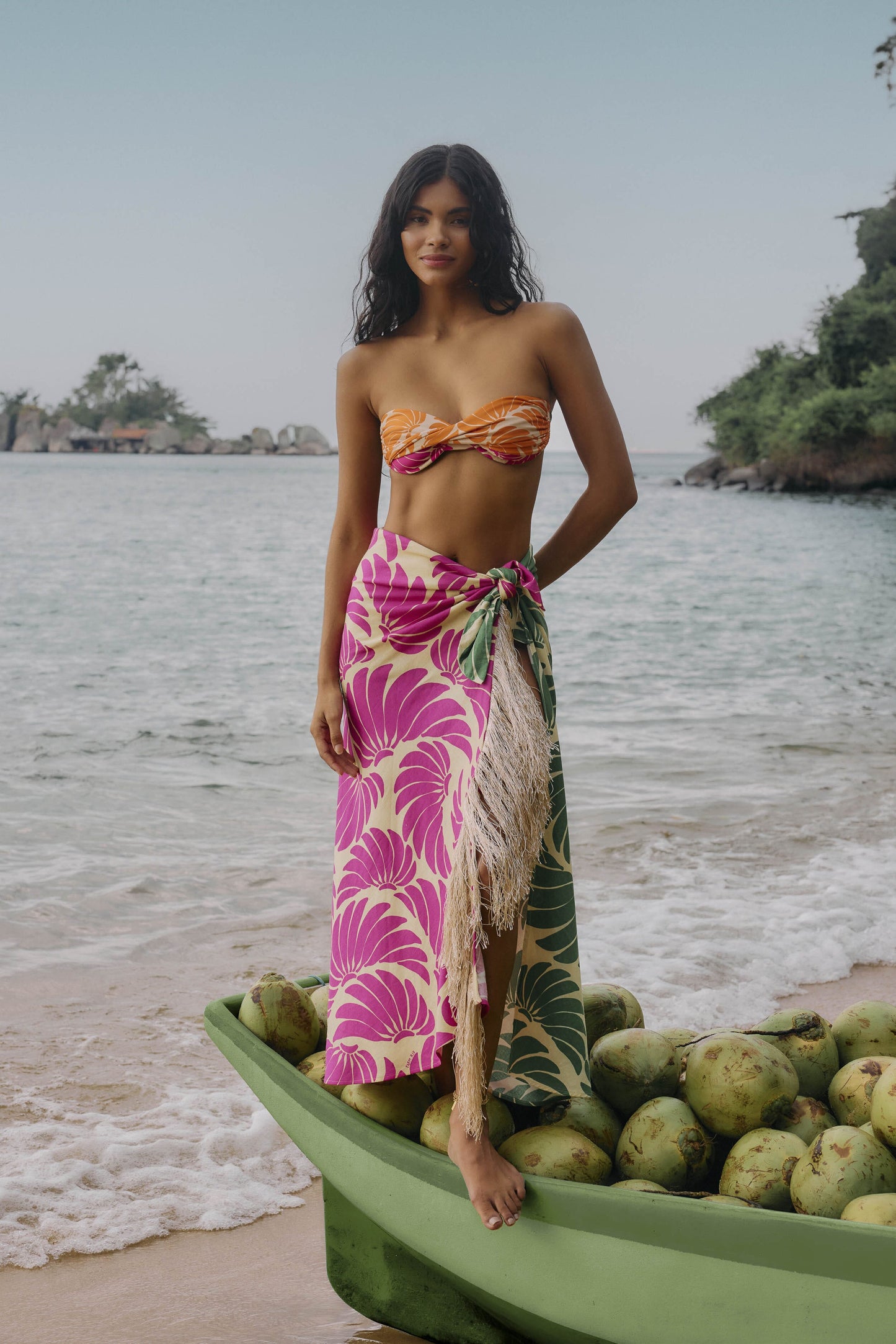 Jupe midi Banana Wings