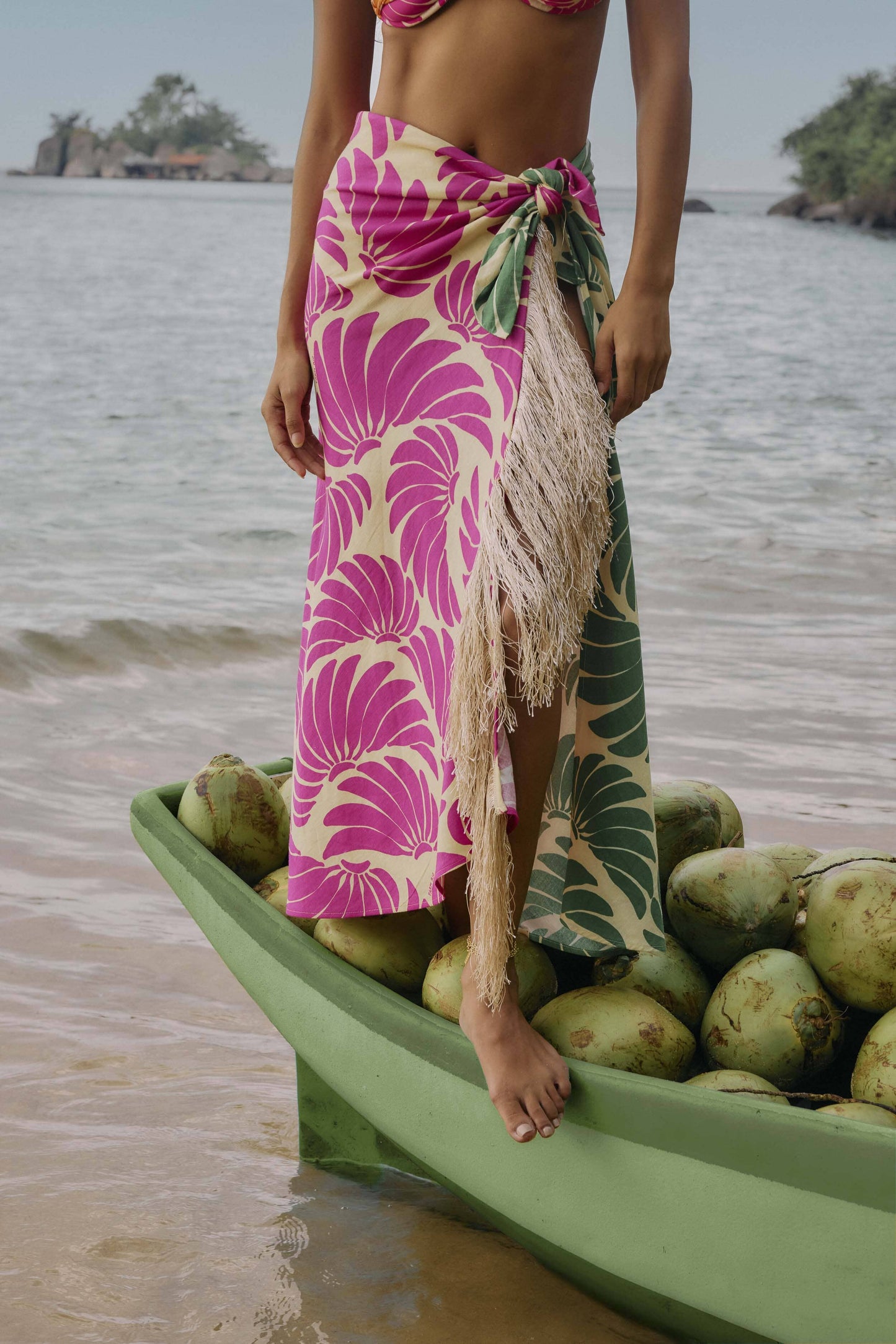 Jupe midi Banana Wings