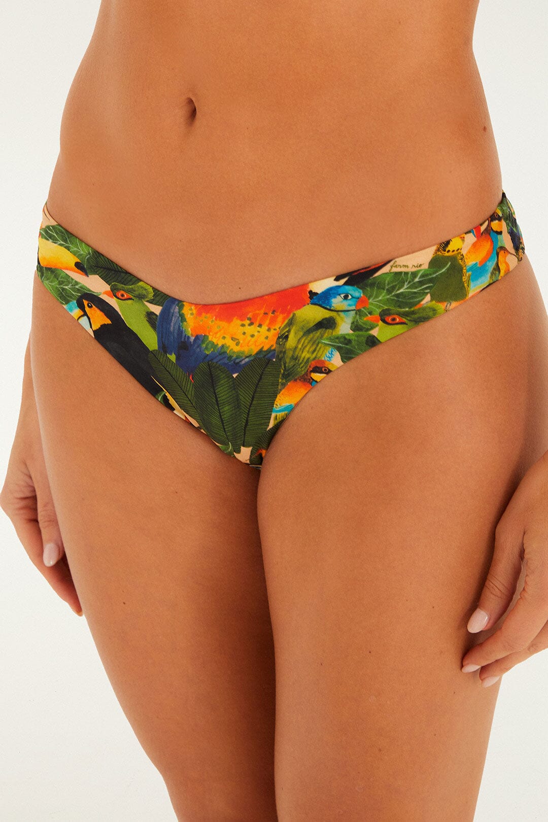 Vogelblätter, niedrige Bikinihose