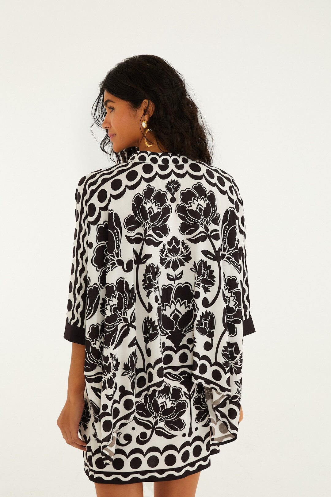 Off-White Floral Arabesque Buttoned Shirt