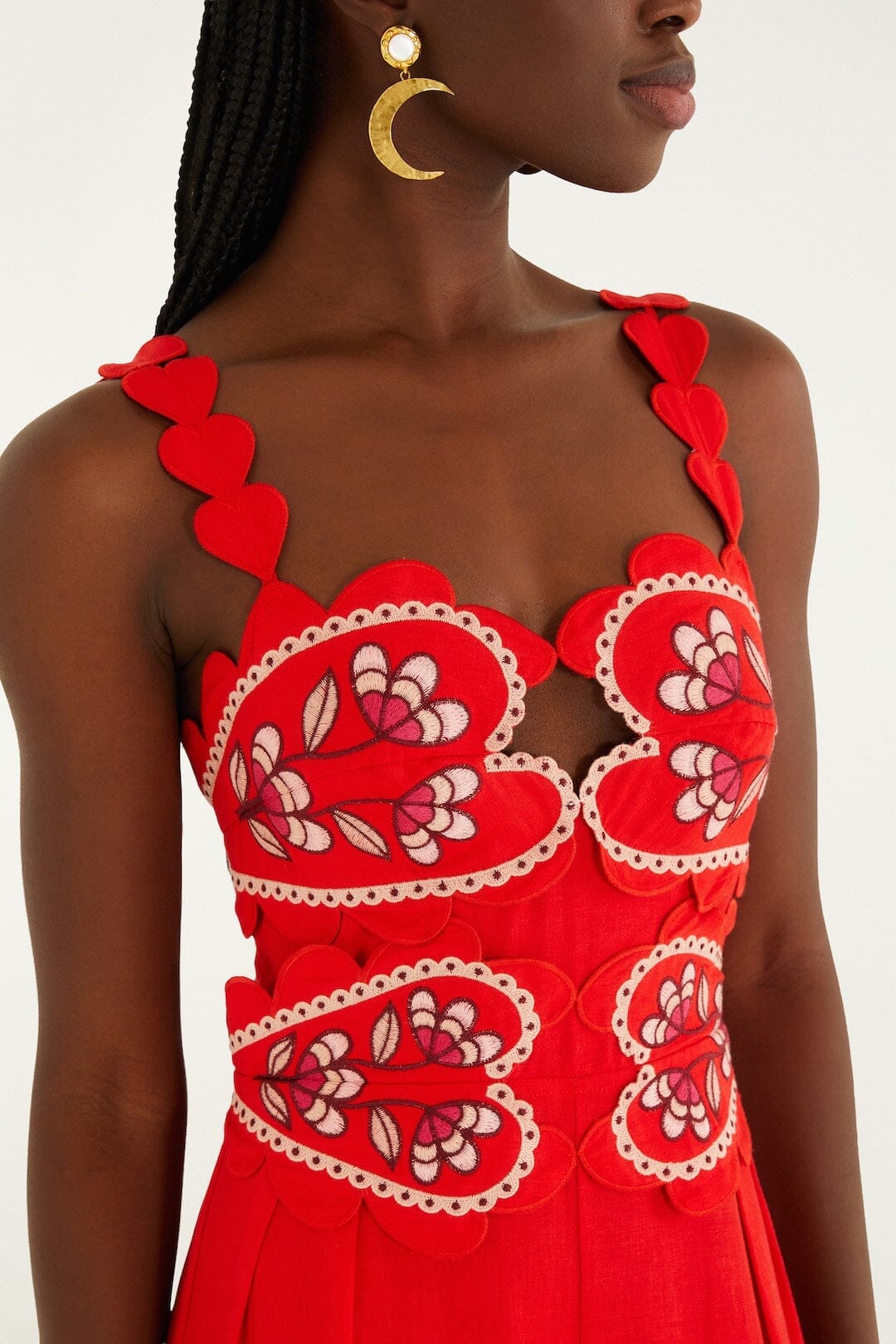 Pink Lovely Pineapples Embroidered Jumpsuit