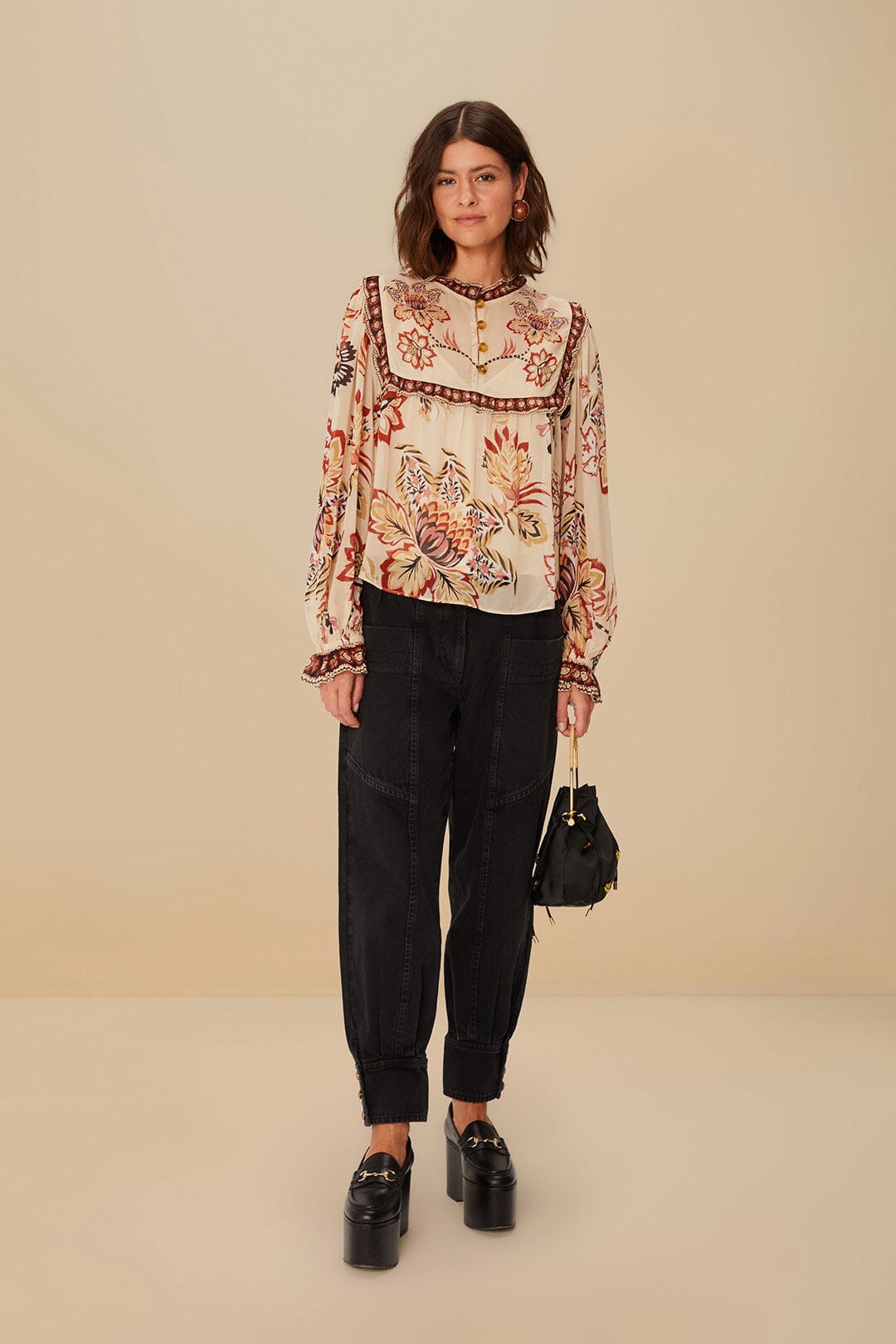 PANTALON EN JEAN NOIR