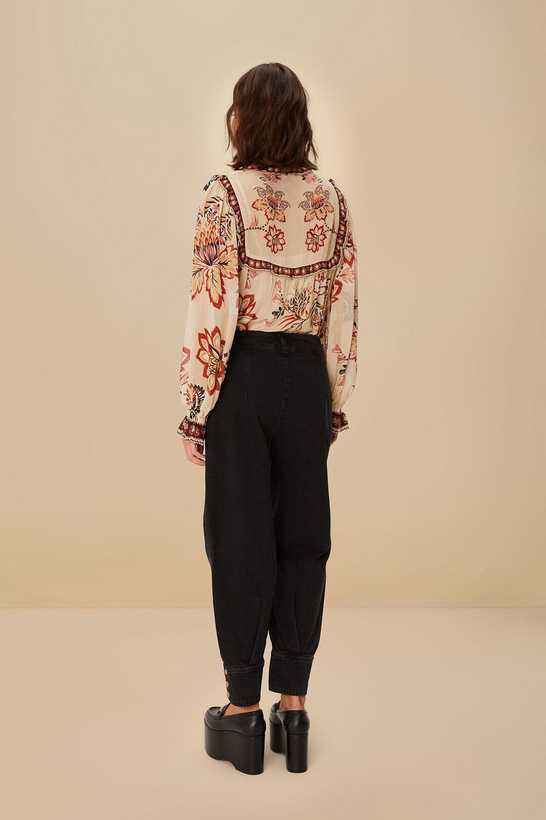 PANTALON EN JEAN NOIR