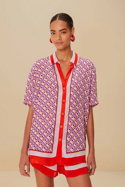 Multicolor Graphic Pineapple Scarf Shirt – FARM Rio