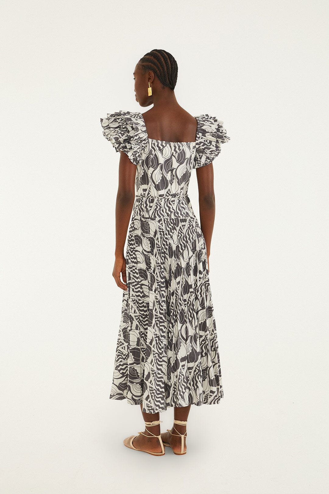 Plissiertes Maxikleid „Sandmuschel-Serenade“