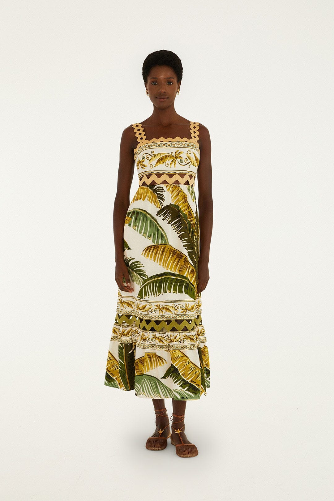 TRANCOSO SAND ÄRMELLOSES MAXIKLEID